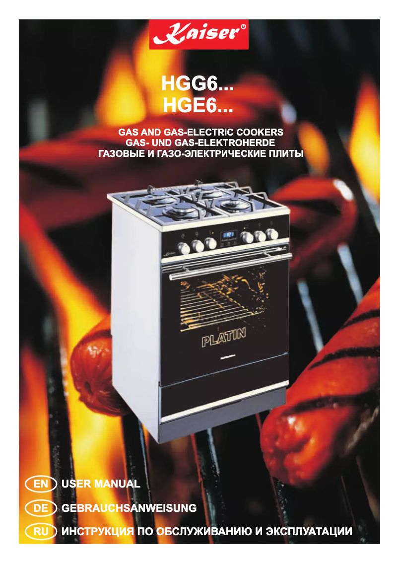 Page 1 de la notice Manuel utilisateur Kaiser HGG 62501 S