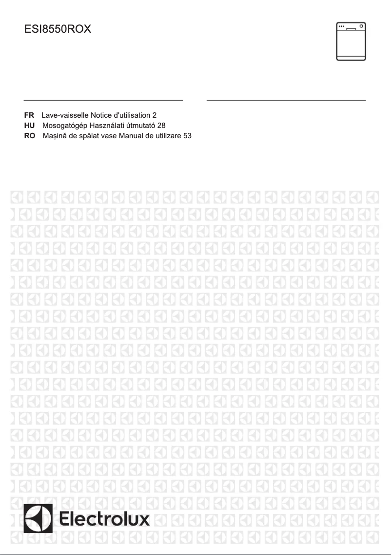 Page 1 de la notice Manuel utilisateur Electrolux ESI8550ROX