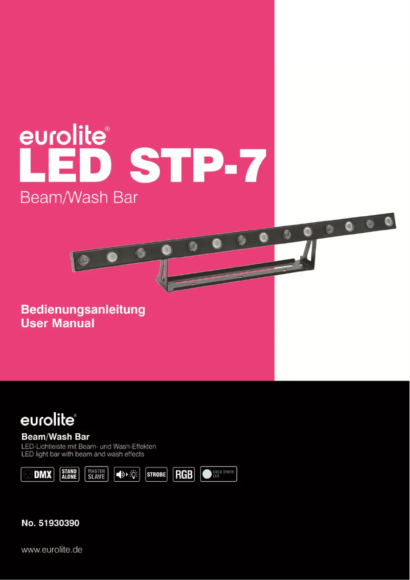 Page n°1 - Manuel utilisateur Eurolite LED STP-7