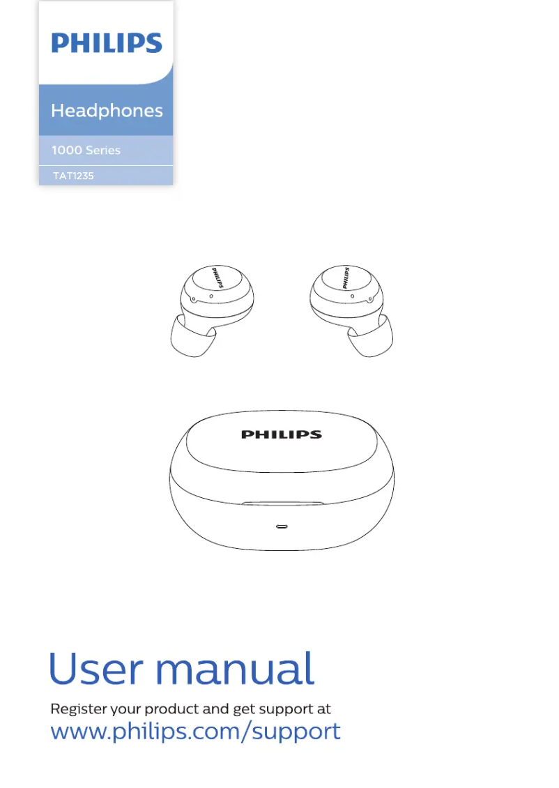 Page n°1 - Manuel utilisateur Philips TAT1235