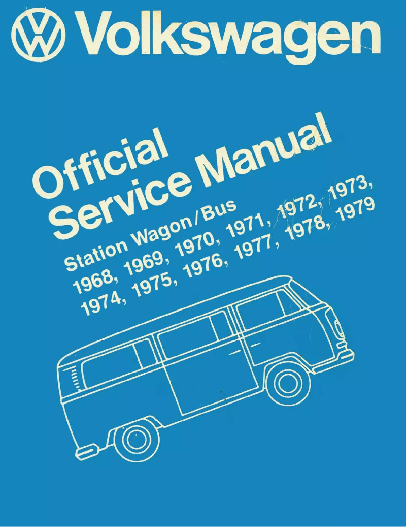 Page 1 de la notice Manuel utilisateur Volkswagen Bus (1974)