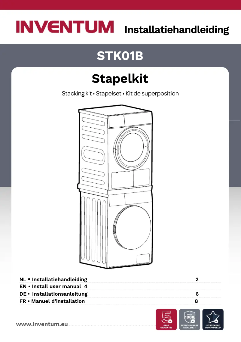 Page n°1 - Manuel utilisateur Inventum STK01B