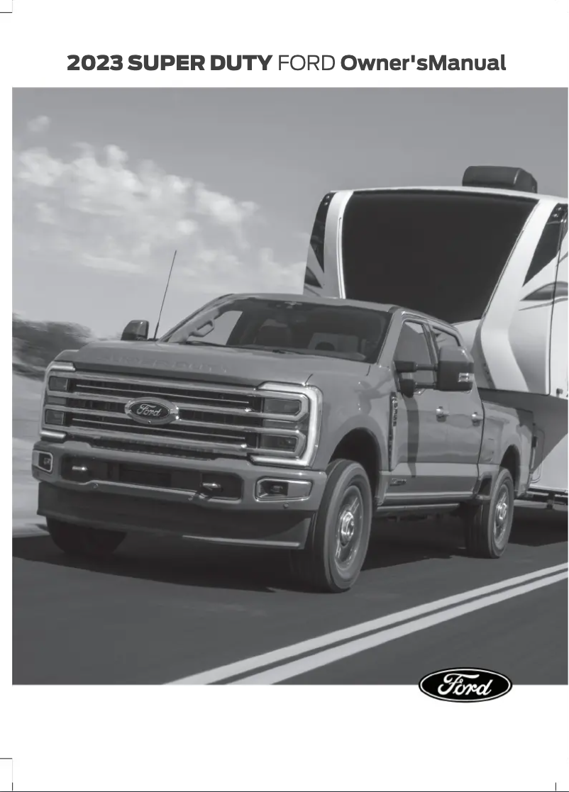 Page 1 de la notice Manuel utilisateur Ford Super Duty (2023)