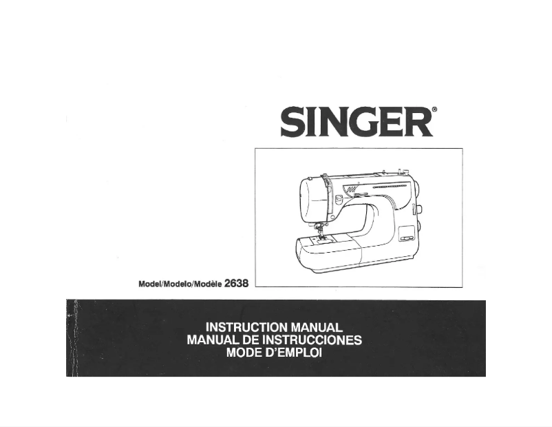 Página 1 del manual Manual de usuario Singer 2638