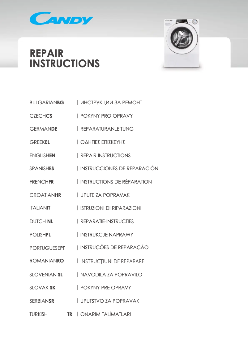 Page 1 de la notice Manuel utilisateur Candy CSTG 262DVE/1-S