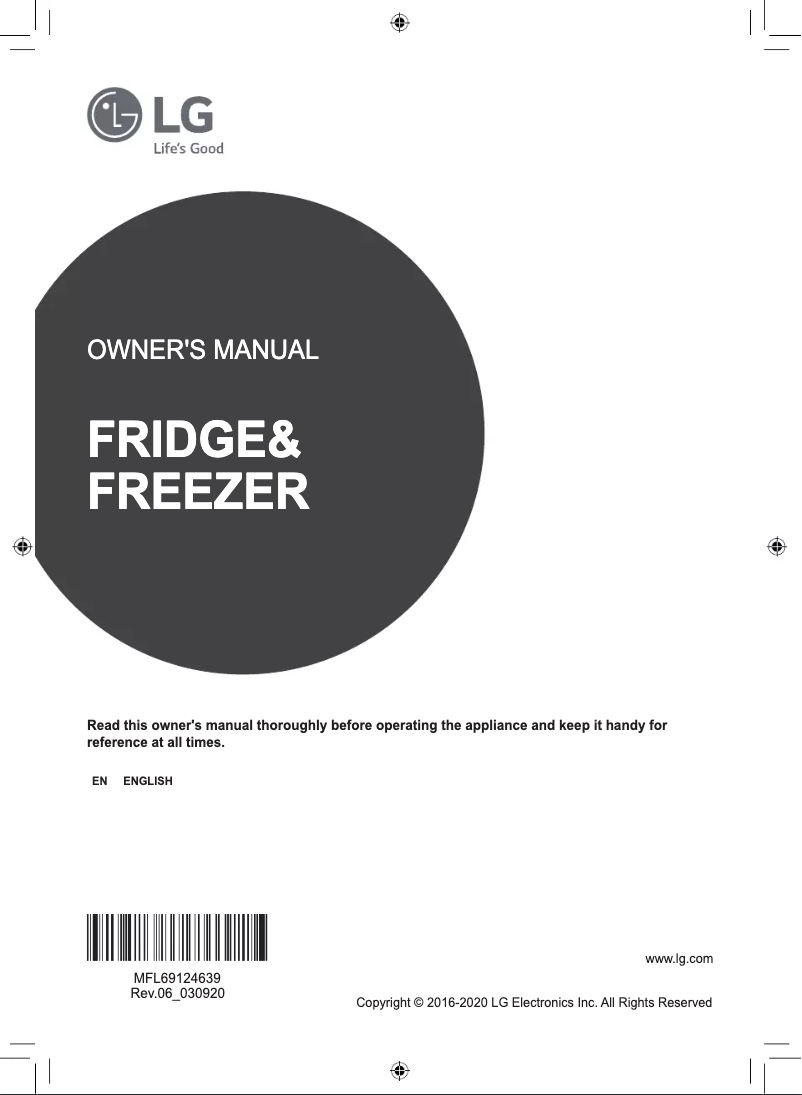 Page 1 de la notice Manuel utilisateur LG GC-B247SQUV