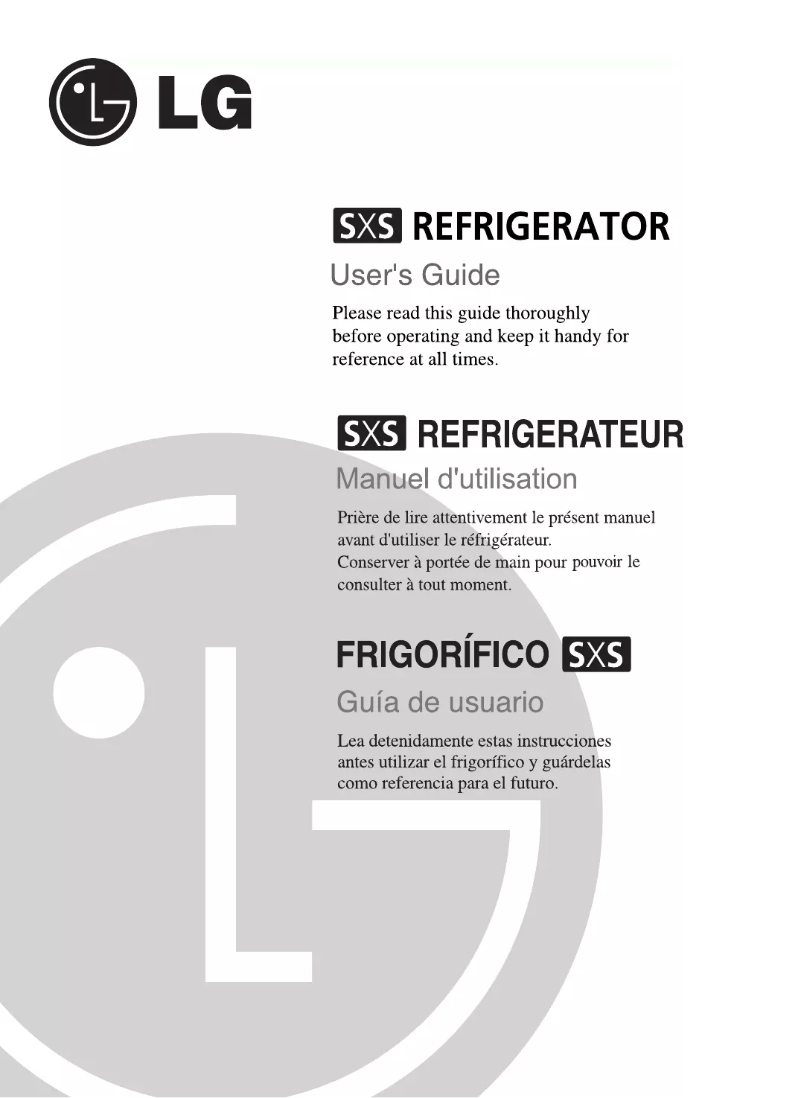 Page n°1 - Manuel utilisateur LG GC-L207BSK
