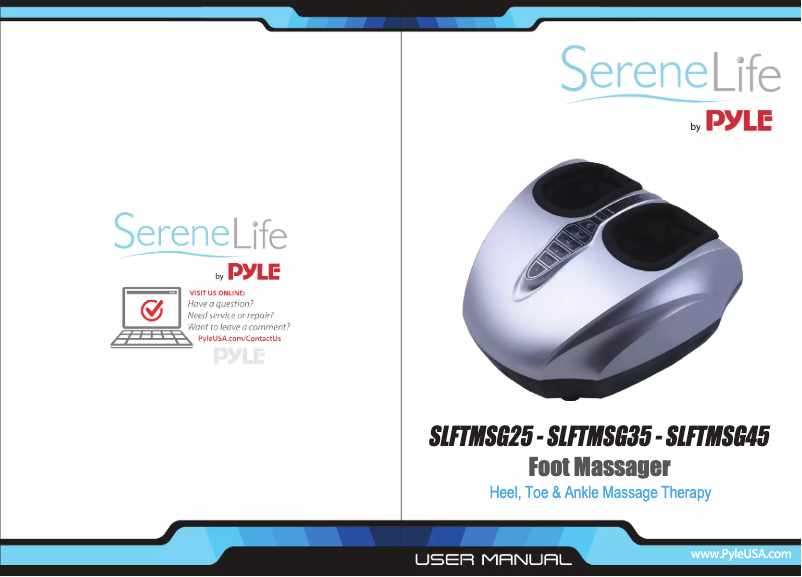 Page 1 de la notice Manuel utilisateur SereneLife SLFTMSG25