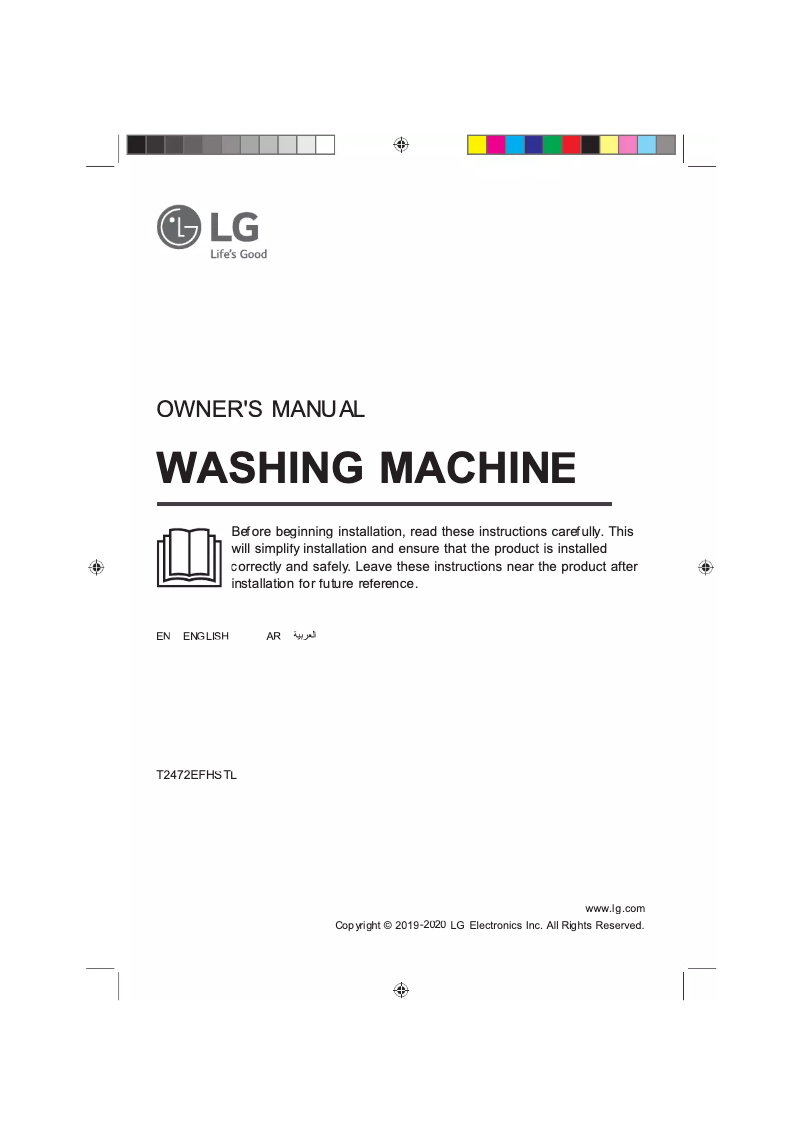 Page n°1 - Manuel utilisateur LG T2472EFHSTL