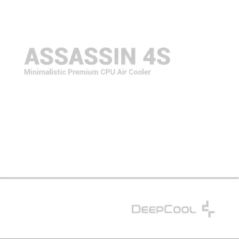 Page n°1 - Manuel utilisateur DeepCool ASSASSIN 4S