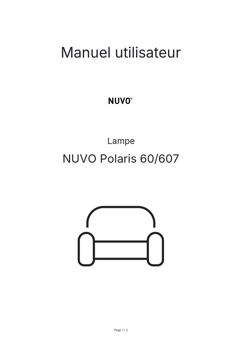 Image de la première page du manuel de l'appareil Polaris 60/607