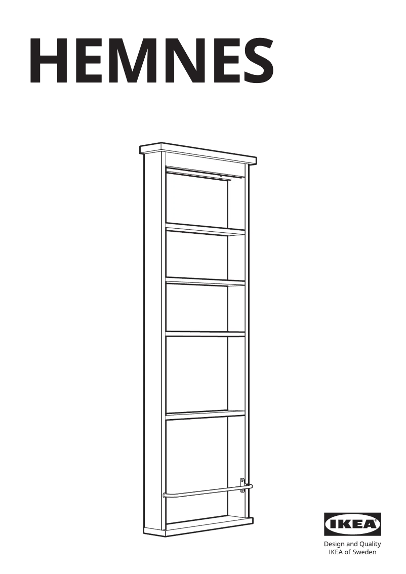 Imagen de la primera página del manual del dispositivo HEMNES 204.294.25