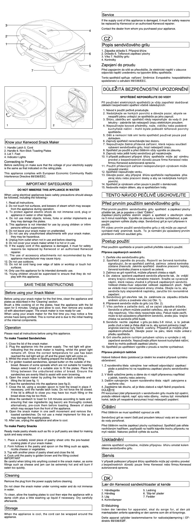 Page 1 de la notice Manuel utilisateur Kenwood SM400