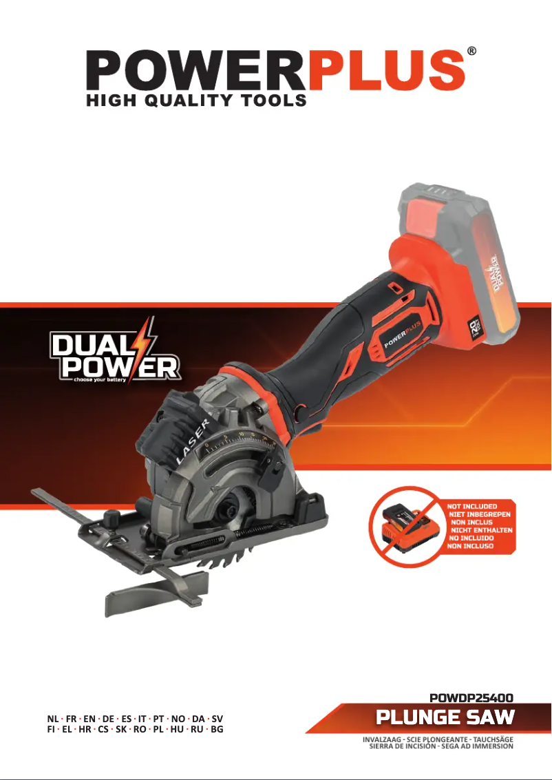 Image de la première page du manuel de l'appareil POWDP25400