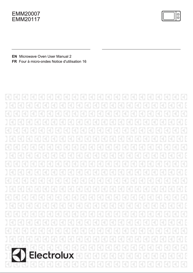Page 1 de la notice Manuel utilisateur Electrolux EMM20117OX