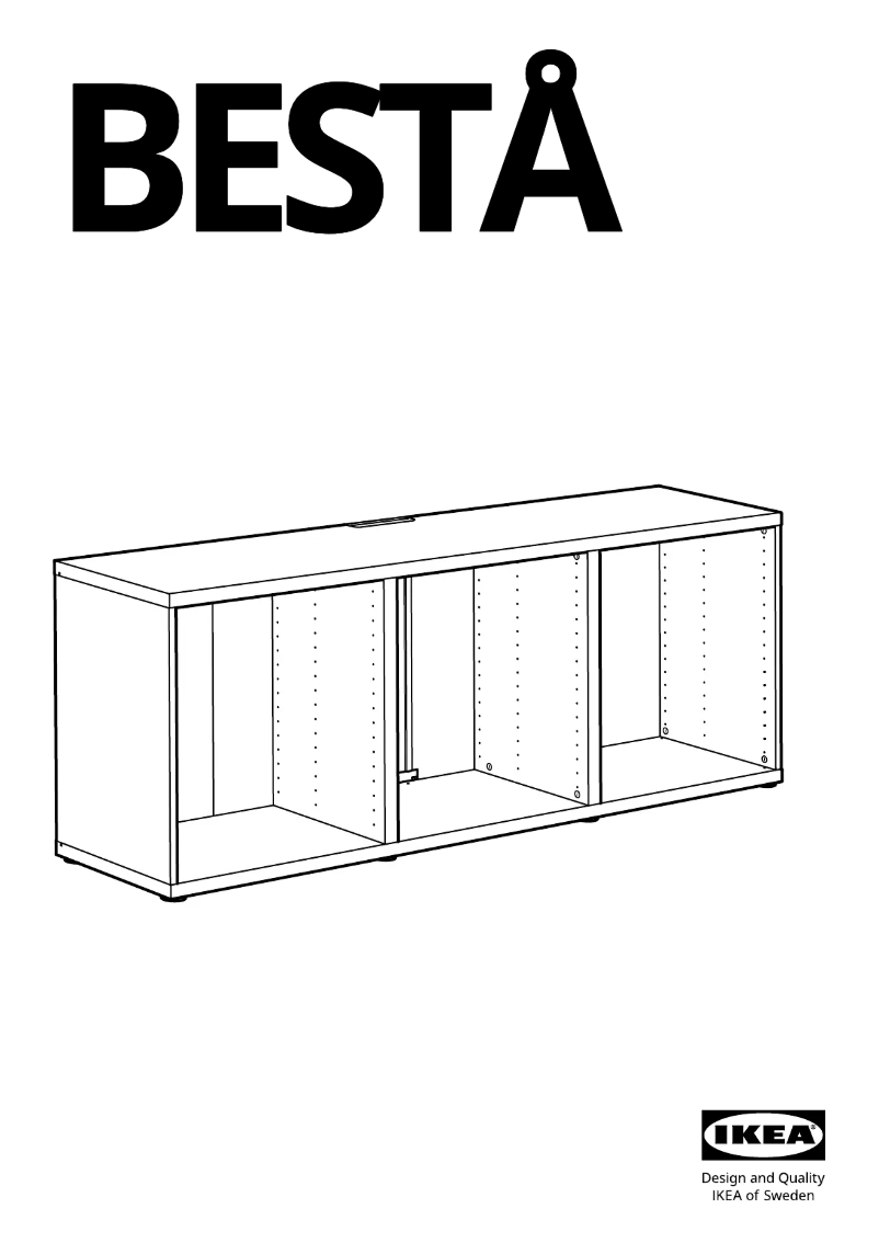 Image de la première page du manuel de l'appareil BESTÅ 502.998.80