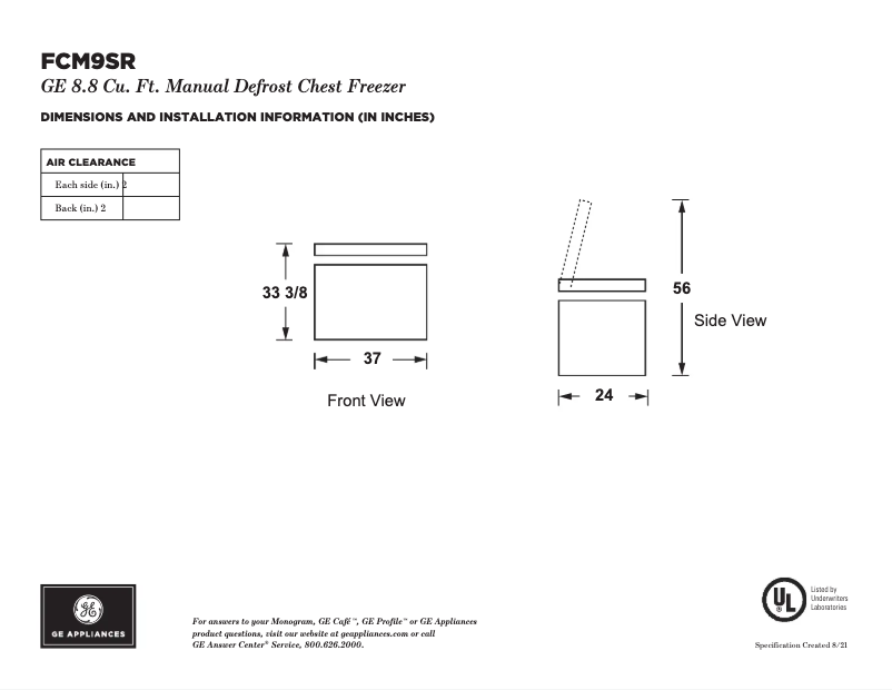 Imagen de la primera página del manual del dispositivo FCM9SRWW