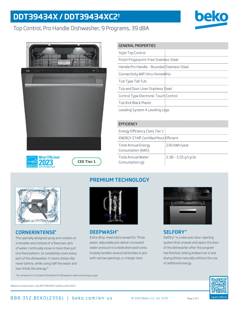Image de la première page du manuel de l'appareil DDT39434XC2