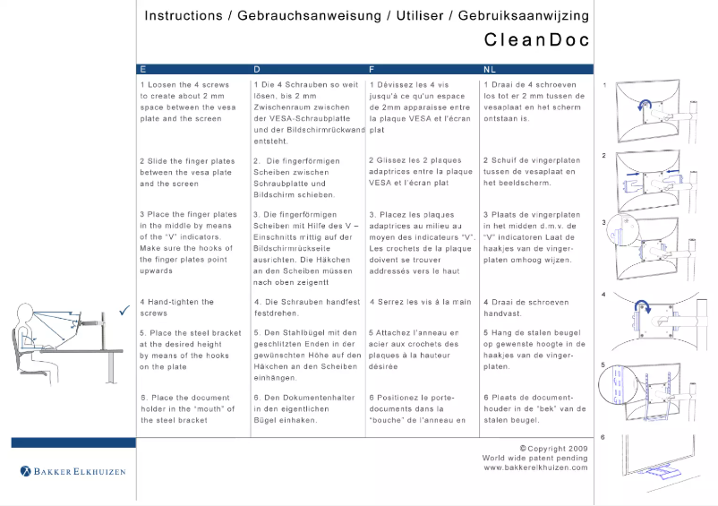 Page 1 de la notice Manuel utilisateur BakkerElkhuizen CleanDoc 440