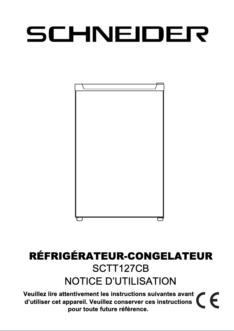 Page 1 de la notice Manuel utilisateur Schneider SCTT127CB