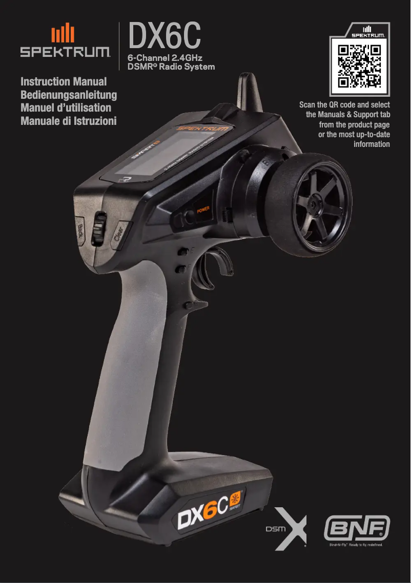 Page n°1 - Manuel utilisateur Spektrum DX6C