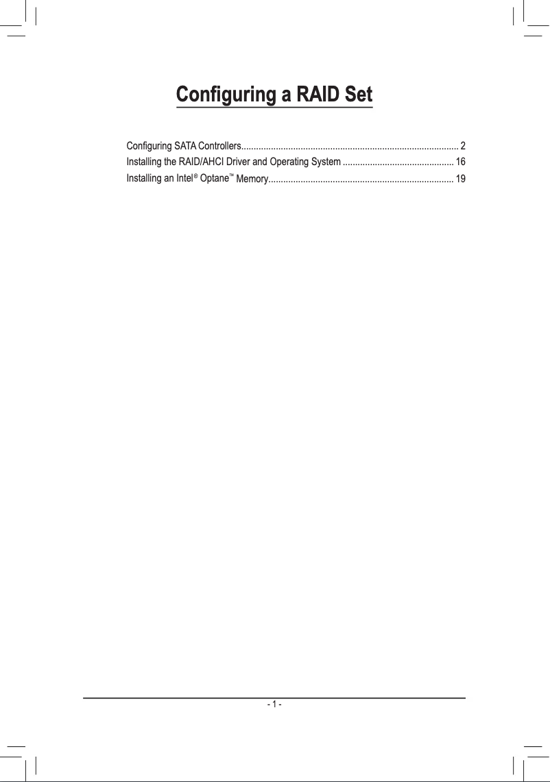 Page 1 de la notice Guide d'installation Gigabyte Z370 UD3H