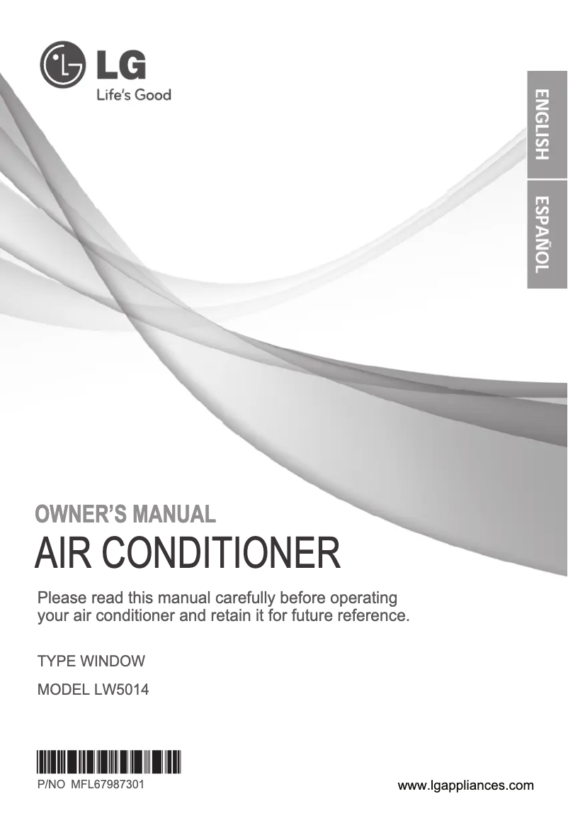 Page 1 de la notice Manuel utilisateur LG LW5014