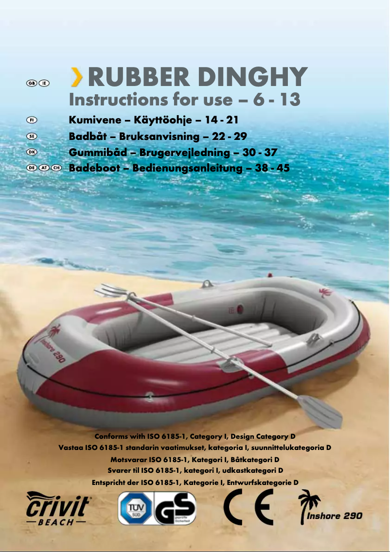 Page 1 de la notice Manuel utilisateur Crivit IAN 61553