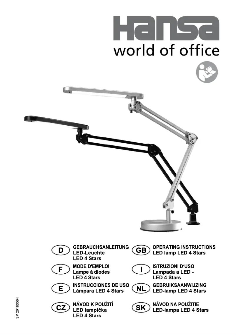 Page 1 de la notice Manuel utilisateur Hansa LED 4 Stars
