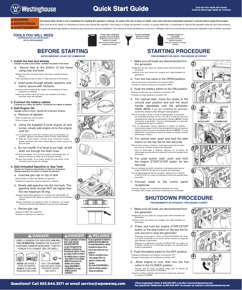 Image de la première page du manuel de l'appareil ecoGen10000