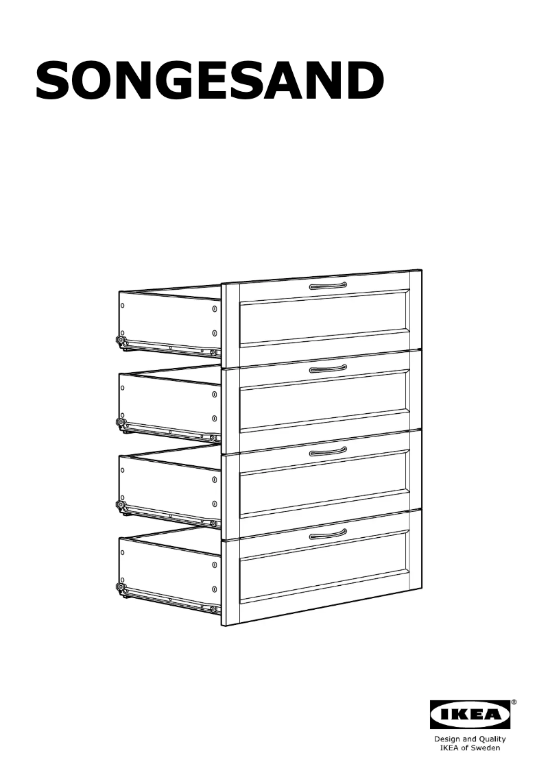 Page 1 de la notice Manuel utilisateur Ikea SONGESAND 403.667.90