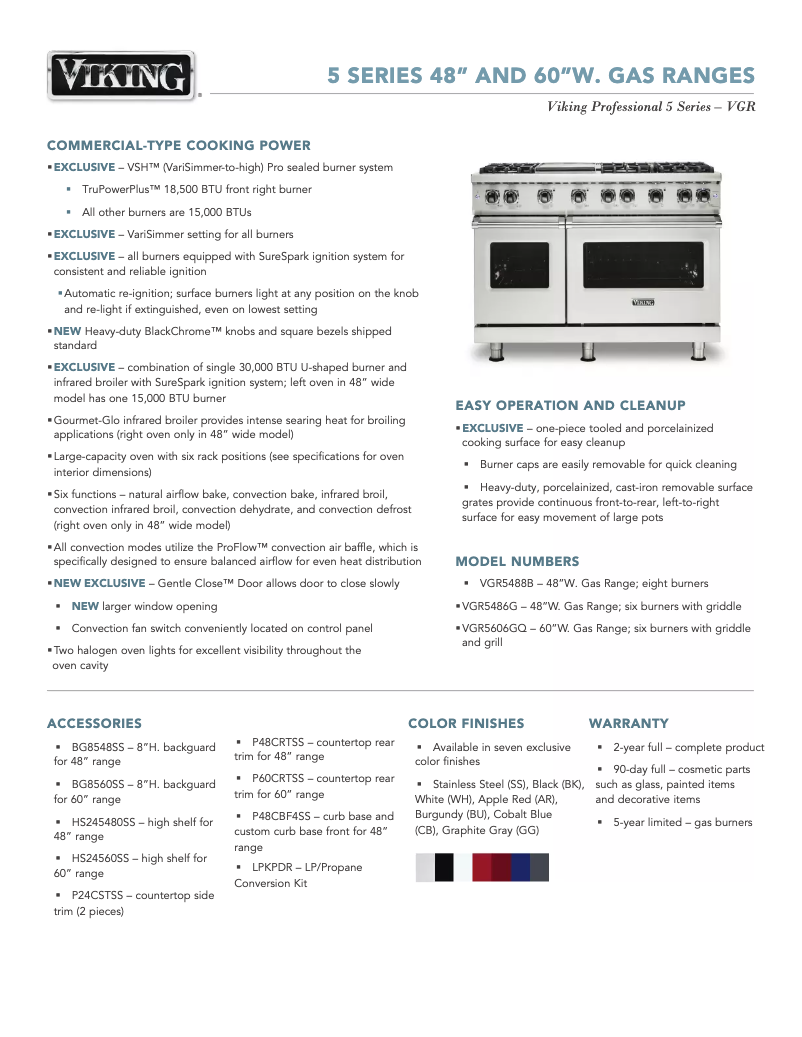 Image de la première page du manuel de l'appareil VGR5488BPGLP