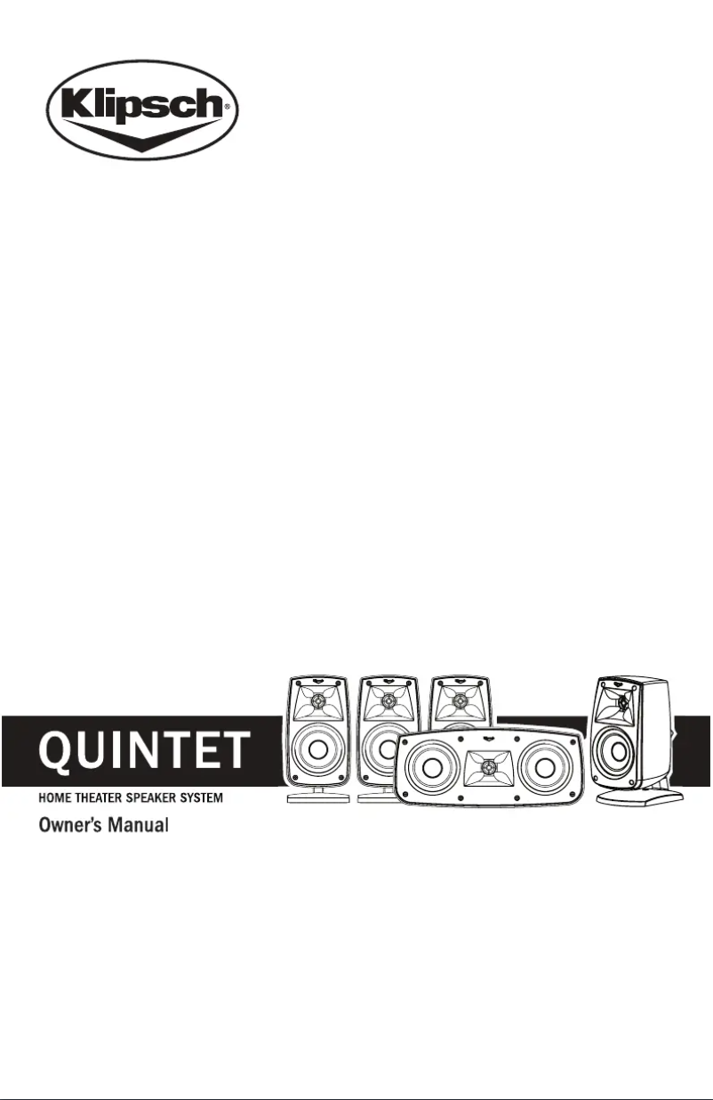 Image de la première page du manuel de l'appareil Quintet V