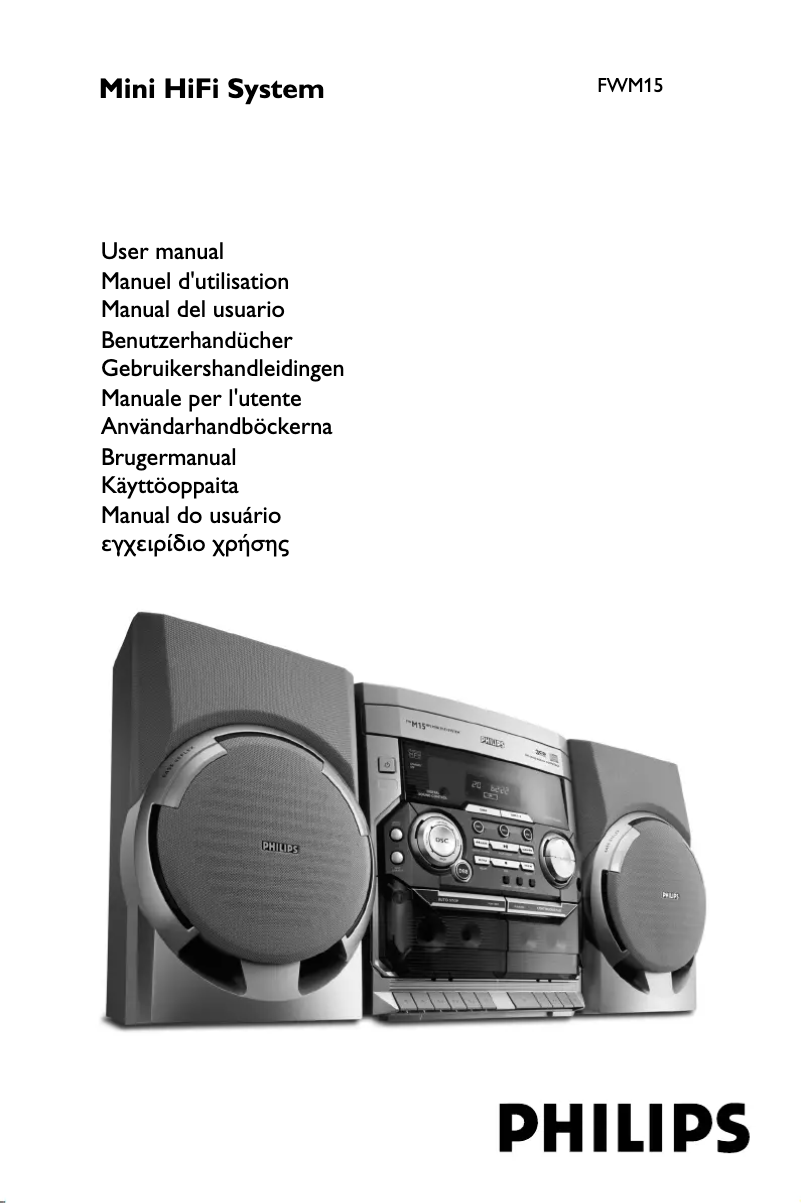 Page n°1 - Manuel utilisateur Philips FWM15