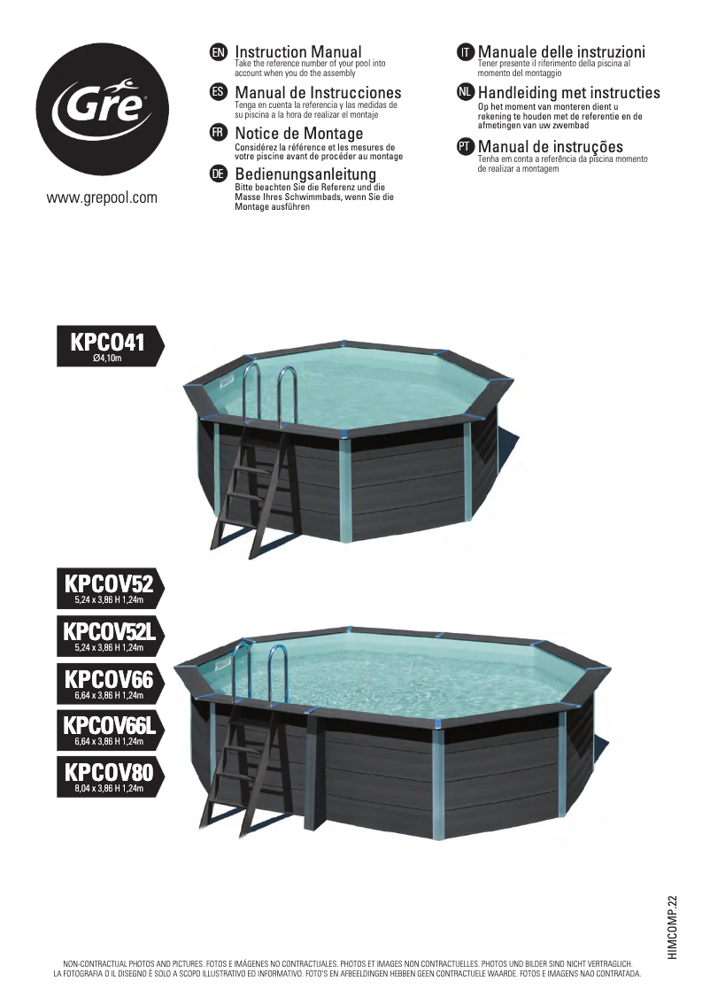 Image de la première page du manuel de l'appareil KPCOV52L