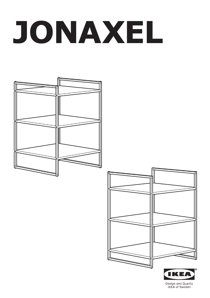 Image de la première page du manuel de l'appareil JONAXEL
