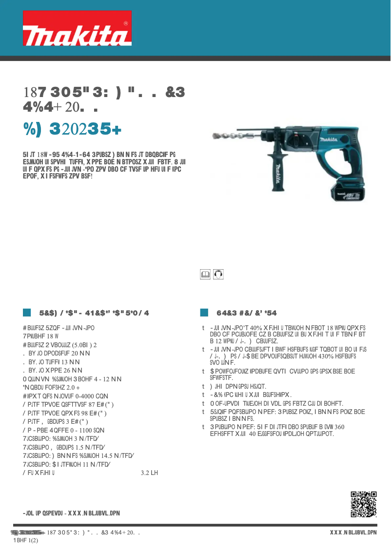 Image de la première page du manuel de l'appareil DHR202