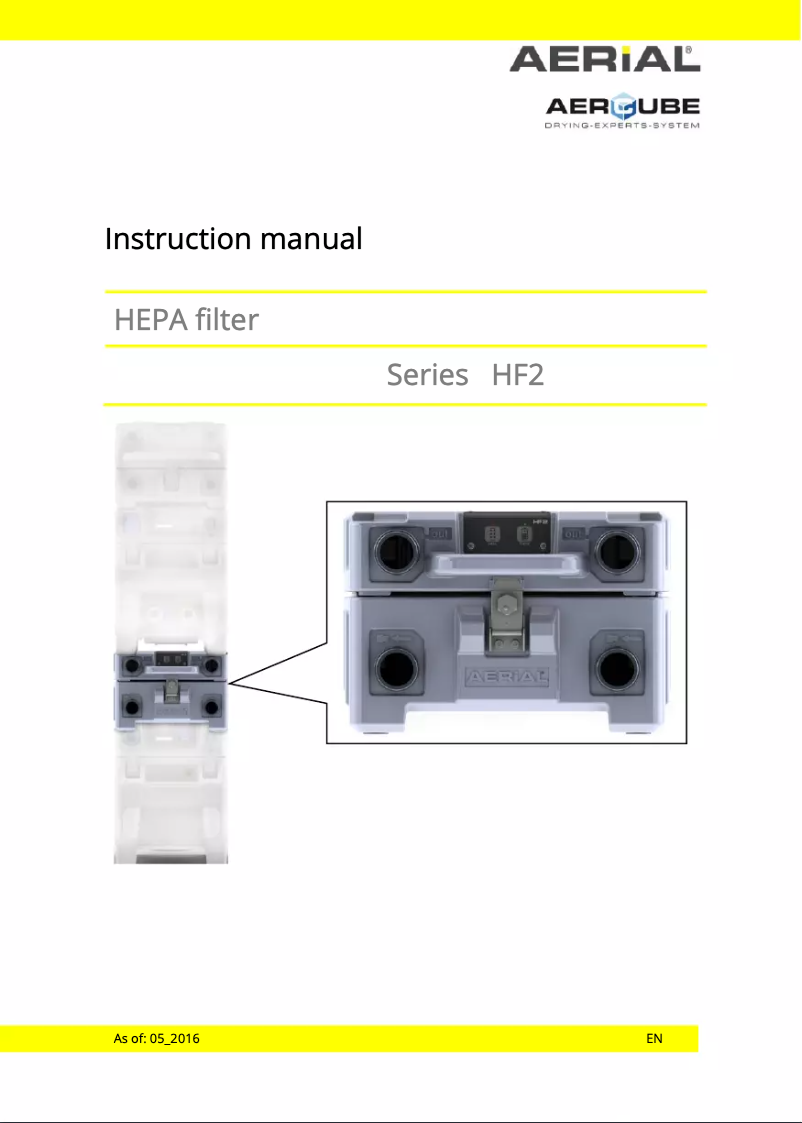 Image de la première page du manuel de l'appareil HF 2