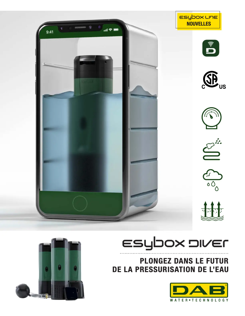 Page 1 de la notice Brochure DAB ESYBOX MAX