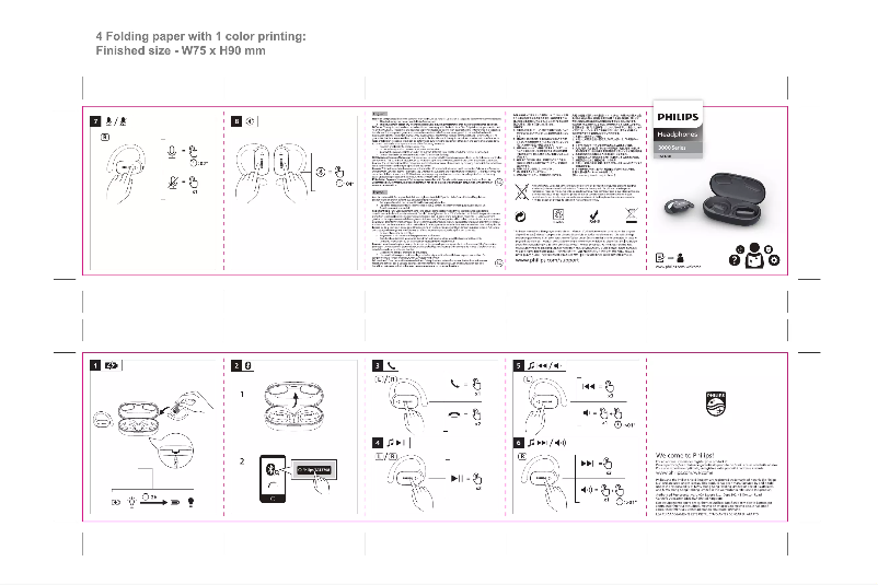 Page n°1 - Guide de démarrage rapide Philips TAT3708