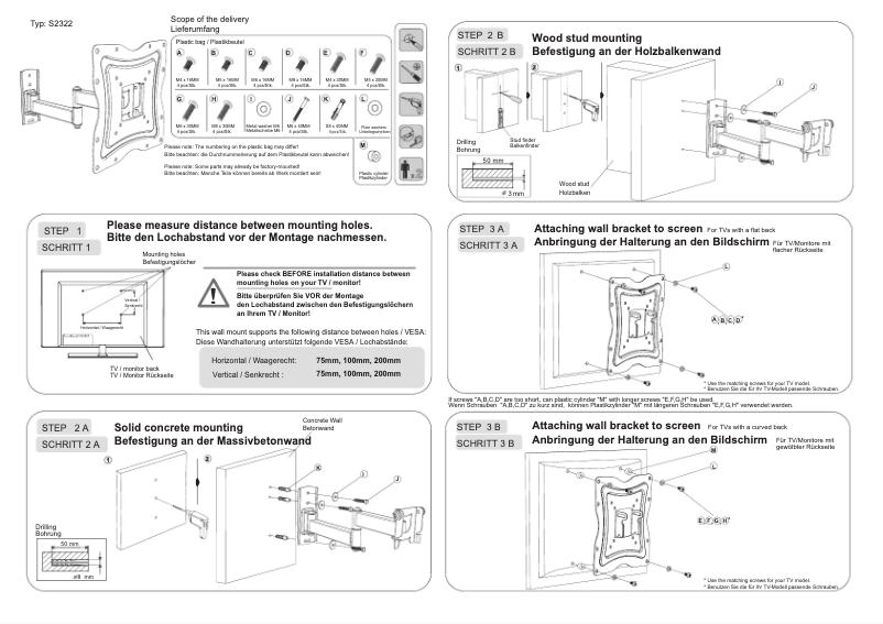 Page 1 de la notice Manuel utilisateur Ricoo S2322