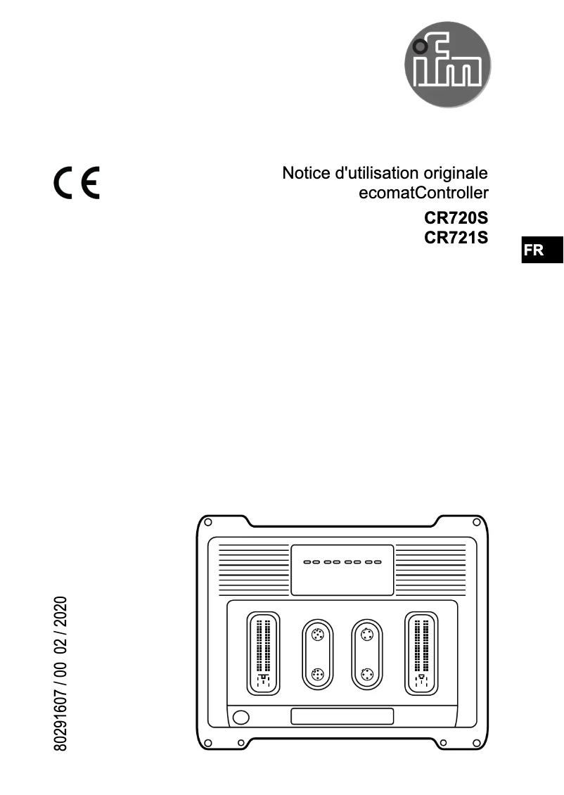 Image de la première page du manuel de l'appareil CR720S