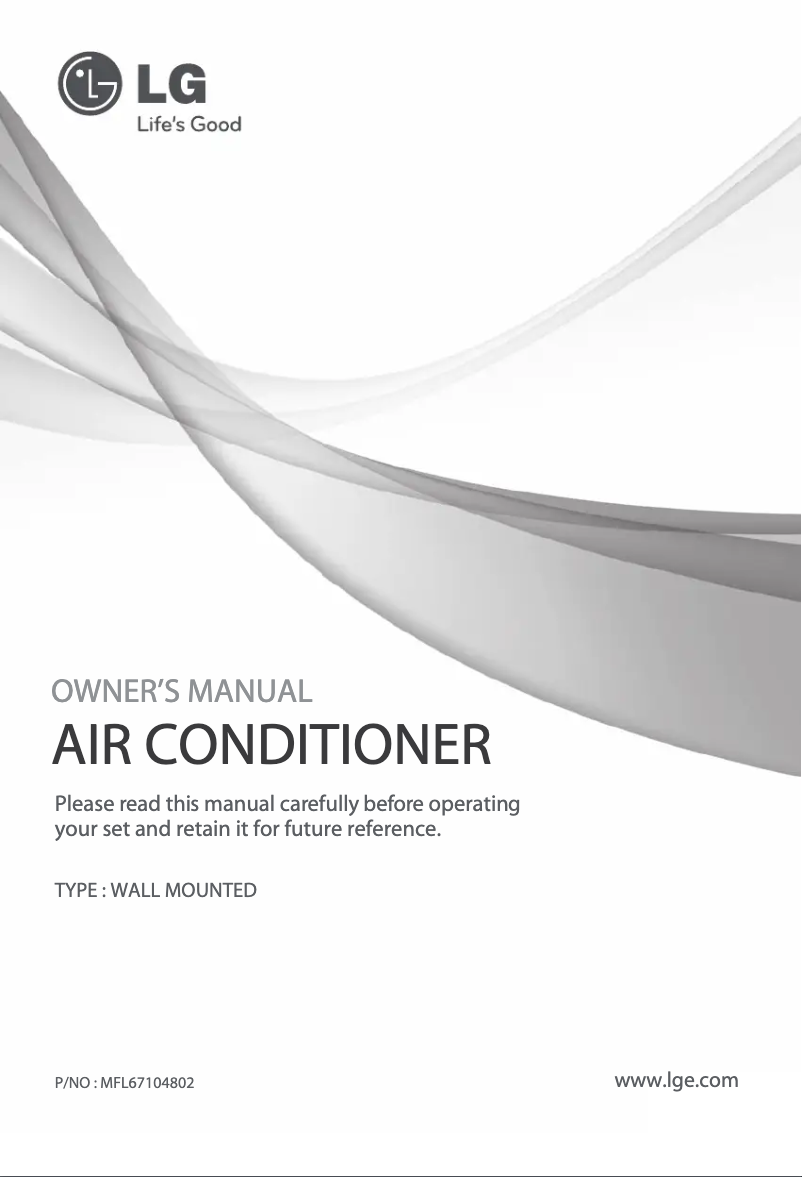 Page 1 de la notice Manuel utilisateur LG HSN09SV