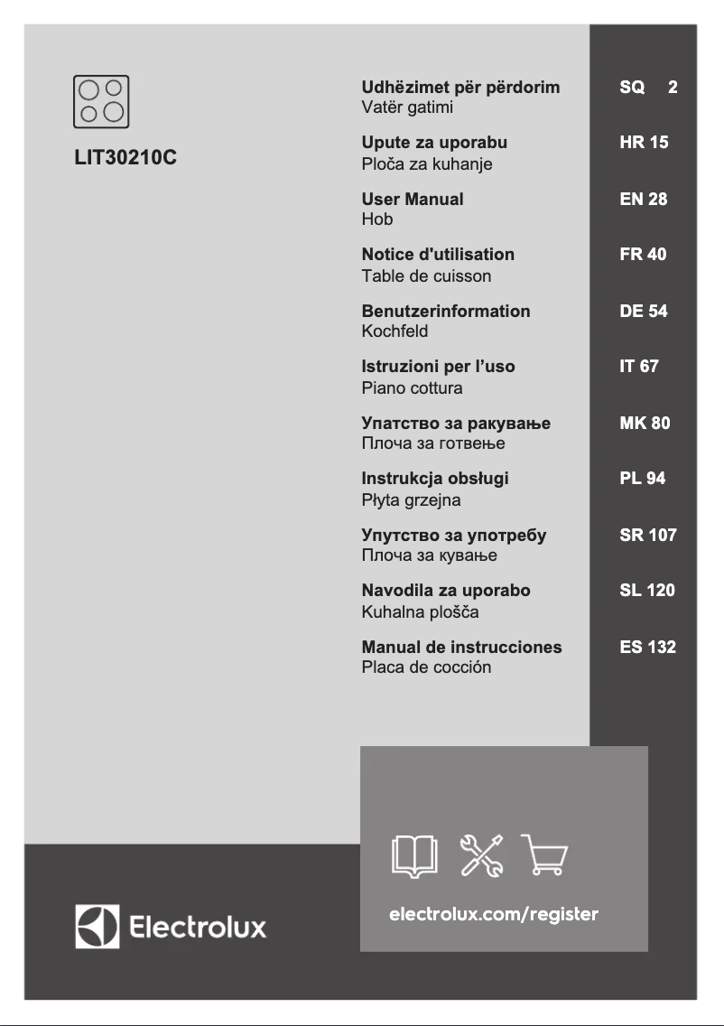 Page n°1 - Manuel utilisateur Electrolux LIT30210C