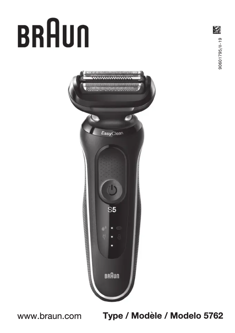 Page 1 de la notice Manuel utilisateur Braun Series 5 50-B1200s