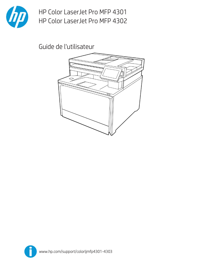 Page n°1 - Manuel utilisateur HP Color LaserJet Pro MFP 4301