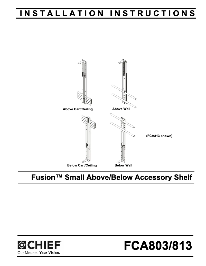 Image de la première page du manuel de l'appareil FCA813