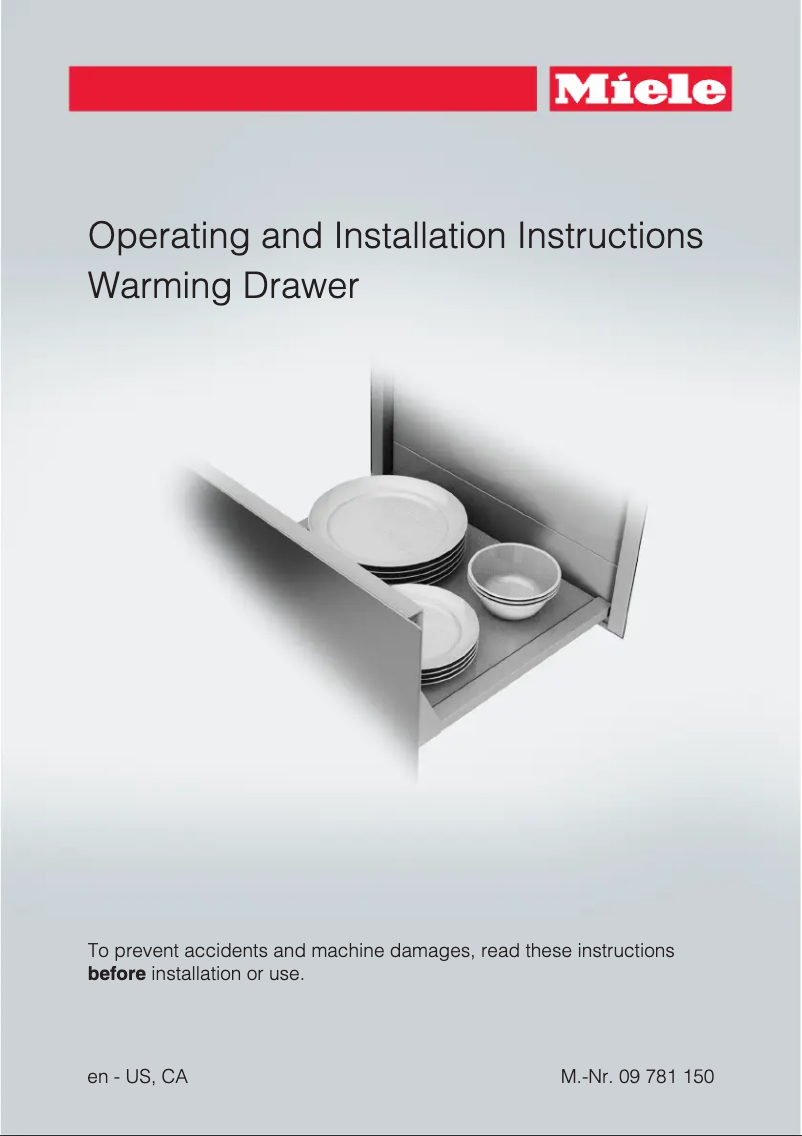 Página 1 del manual Guía de instalación Miele ESW 6214 BRWS