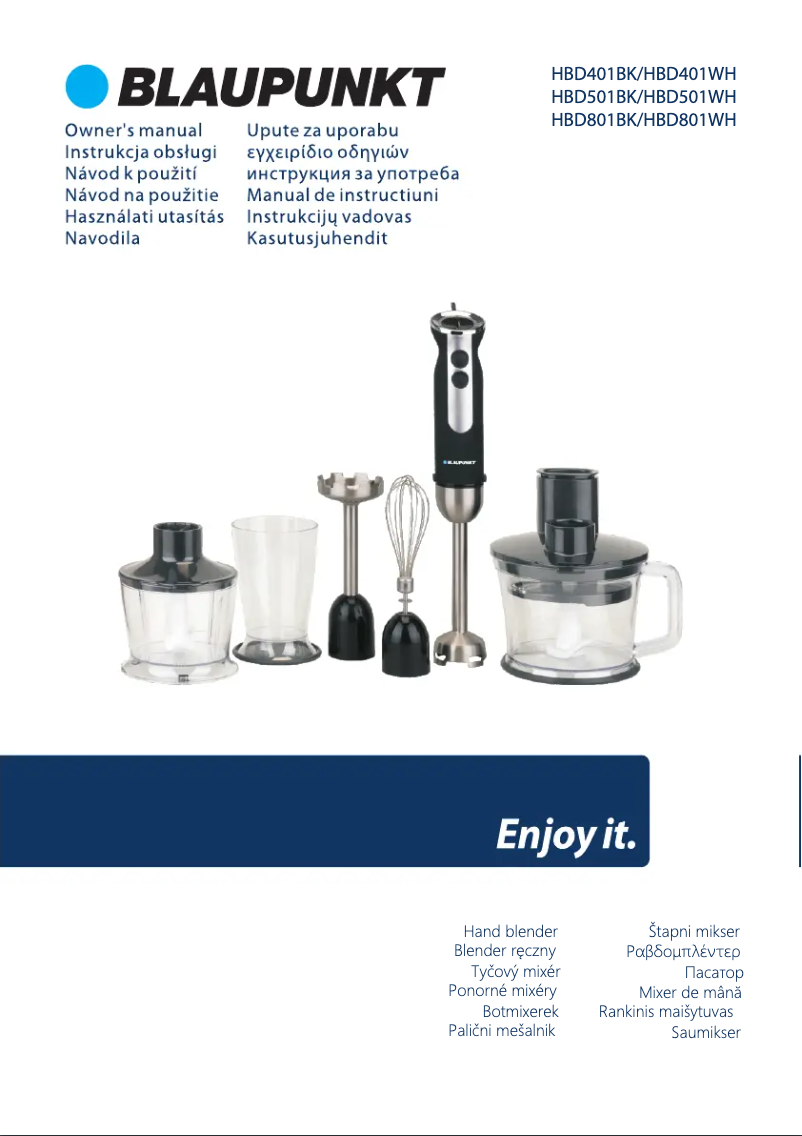 Page n°1 - Manuel utilisateur Blaupunkt HBD401BK