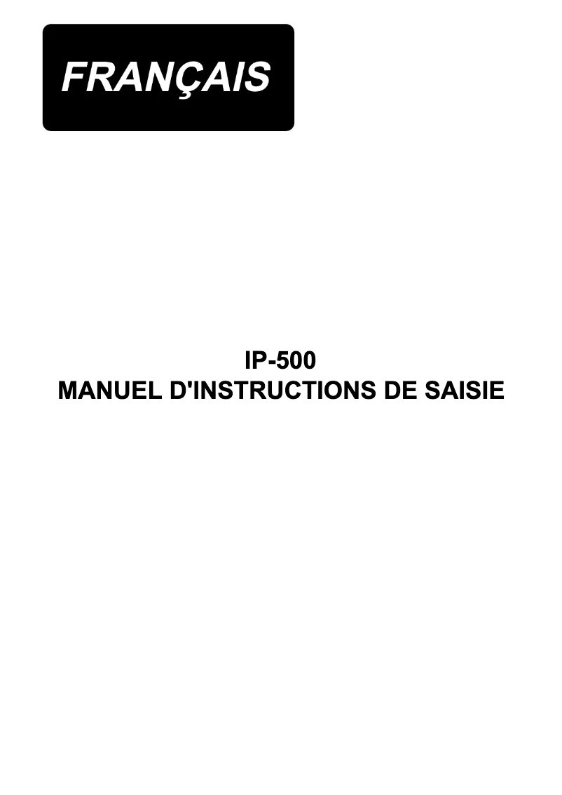 Page n°1 - Manuel utilisateur Juki AMS-221F